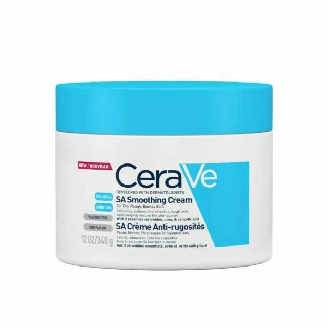 CeraVe SA Smoothing Cream – 340g (Dry, Rough, Bumpy Skin)