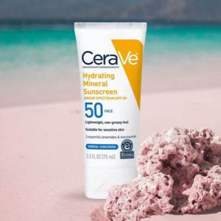 CeraVe Hydrating Mineral Sunscreen 50 Face 75ml