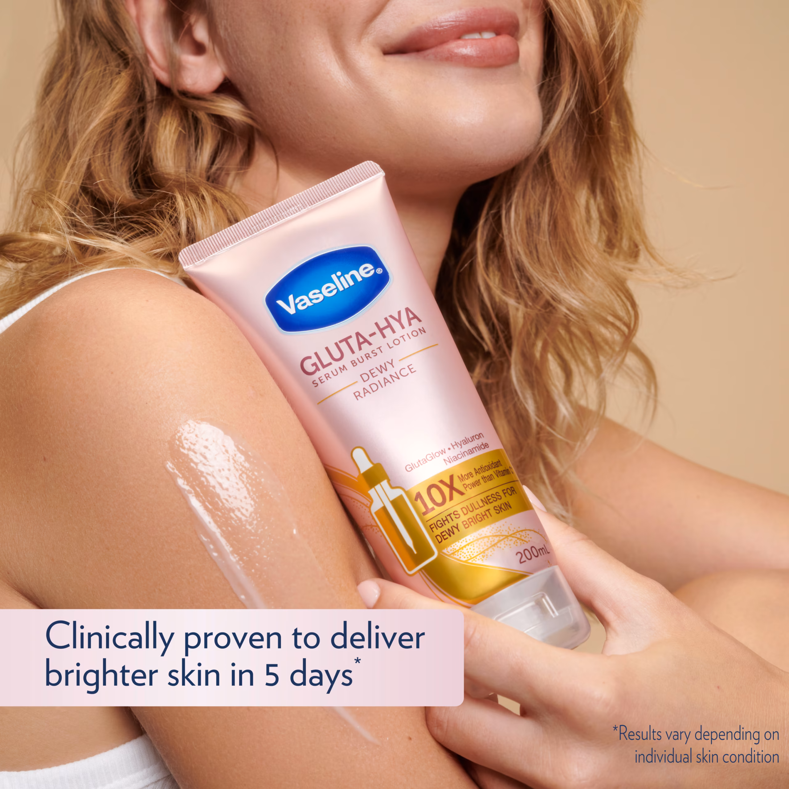 Vaseline GlutaGlow-Hya Dewy Radiance Serum-Lotion Brighter Glowing Skin - Image 3
